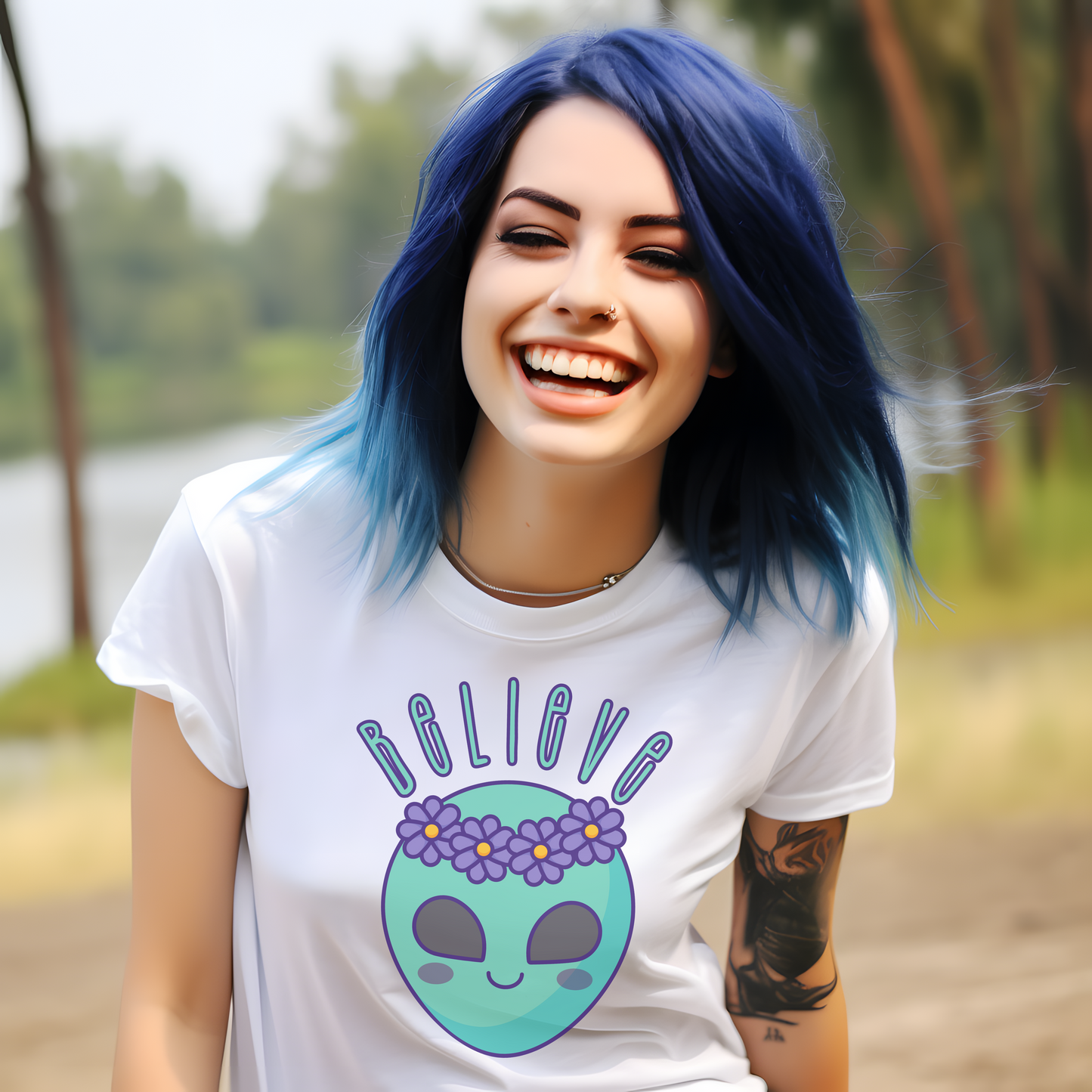 Believe in Cute Aliens Tee