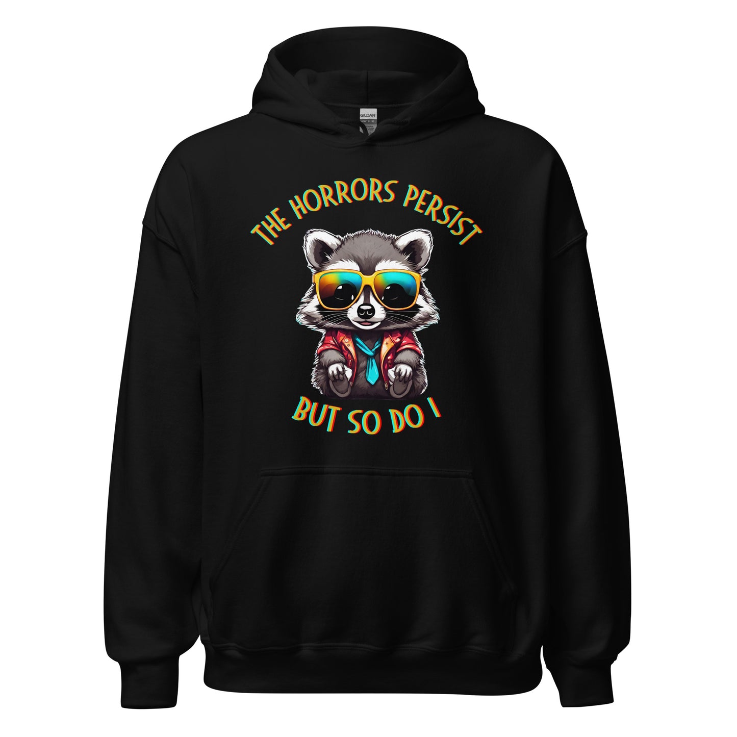 The Horrors Persist Racoon Hoodie