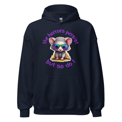 The Horrors Persist Possum Hoodie