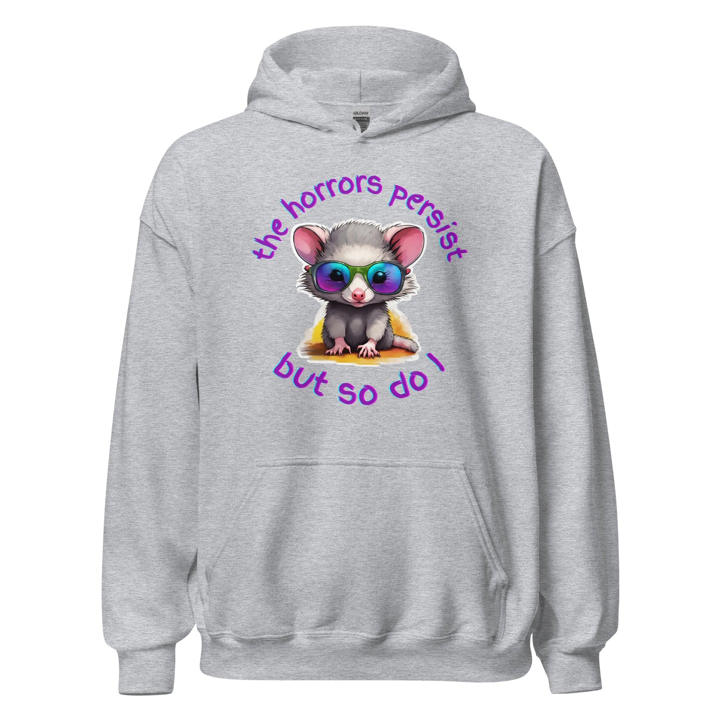 The Horrors Persist Possum Hoodie