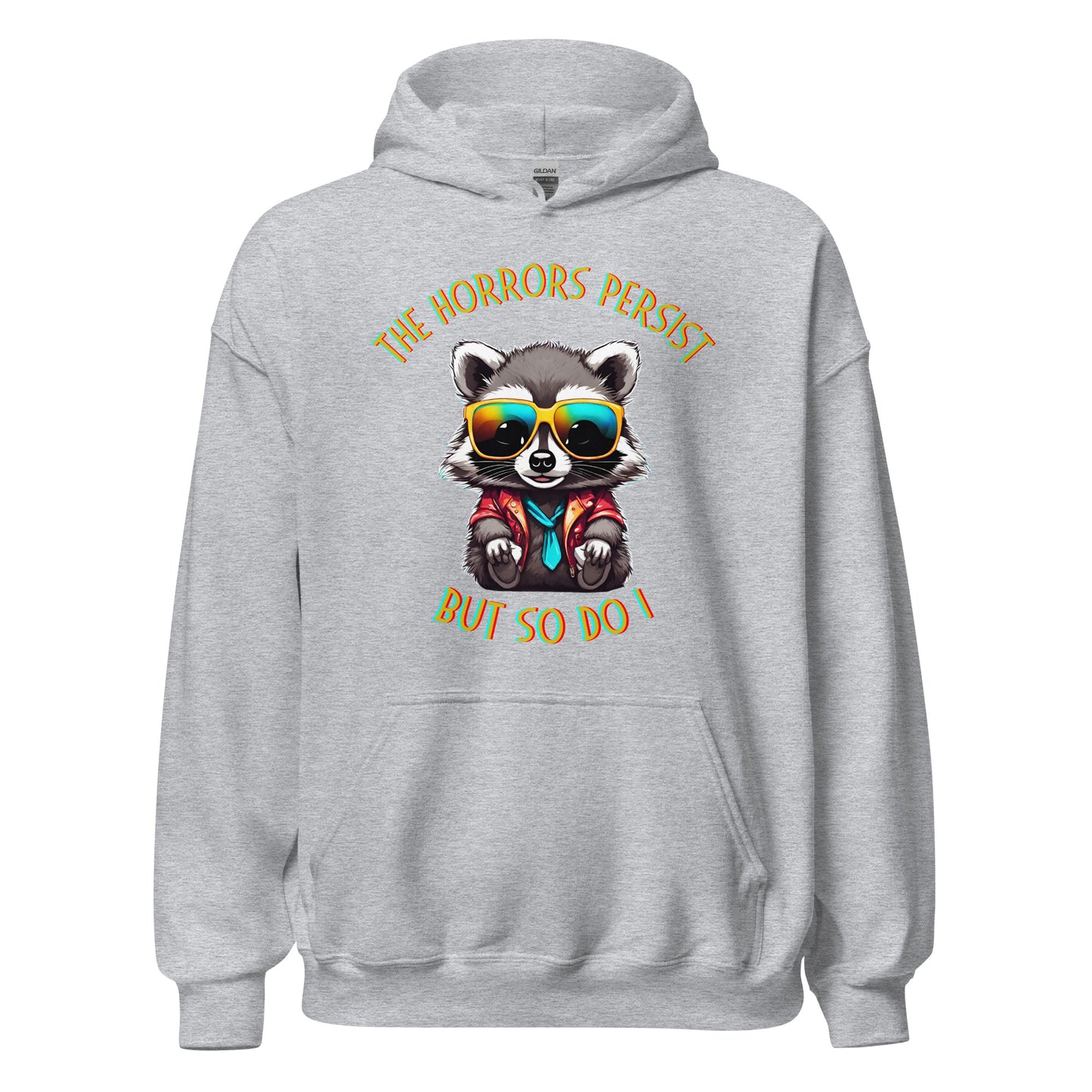 The Horrors Persist Racoon Hoodie