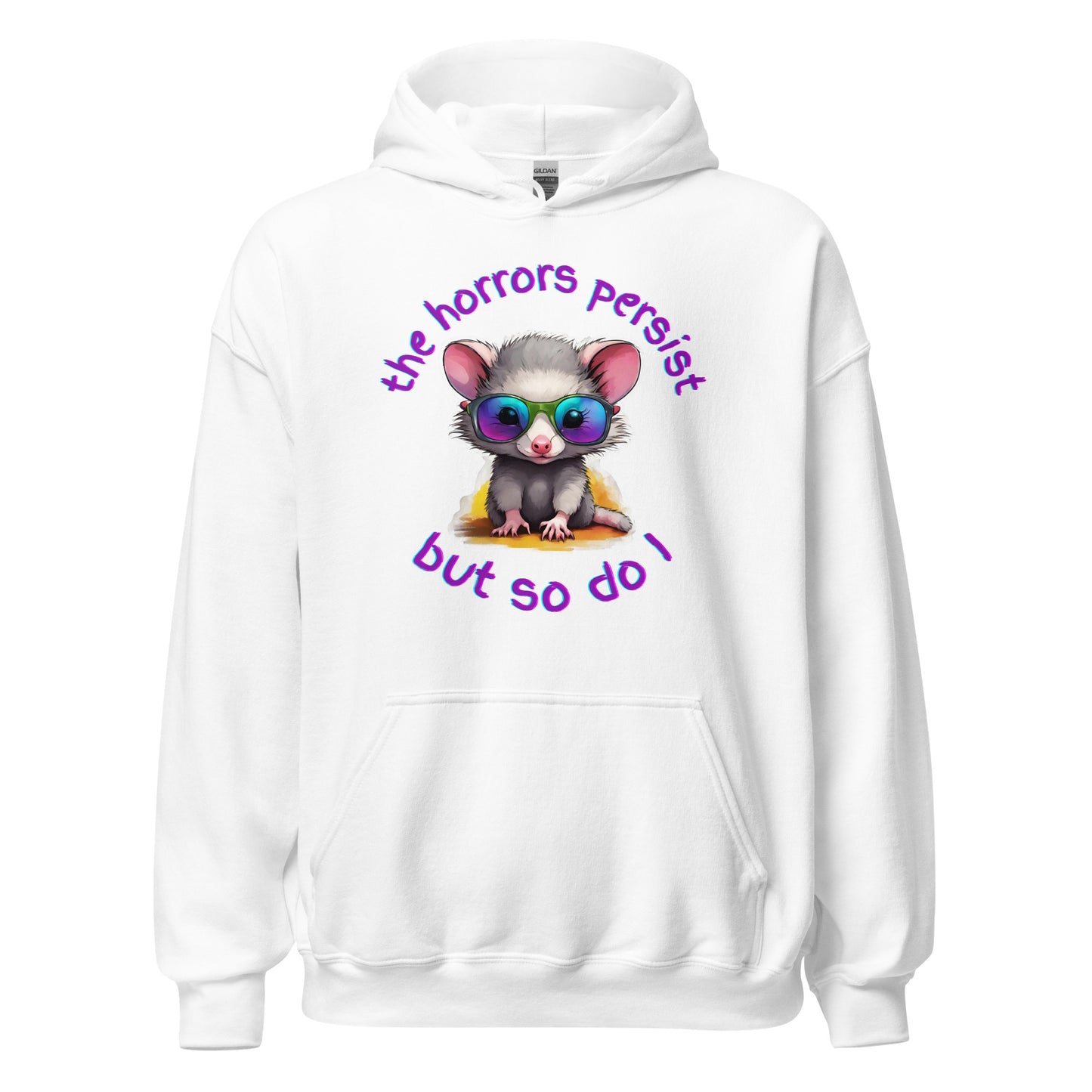 The Horrors Persist Possum Hoodie