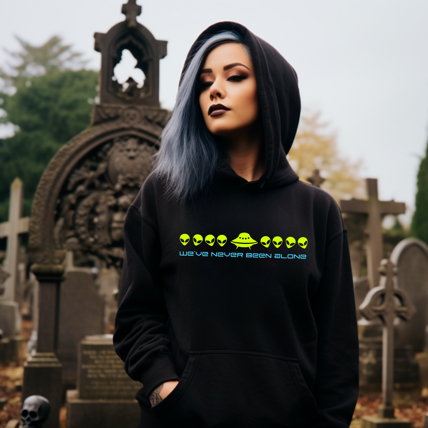 We've Never Been Alone Hoodie [v. multi]